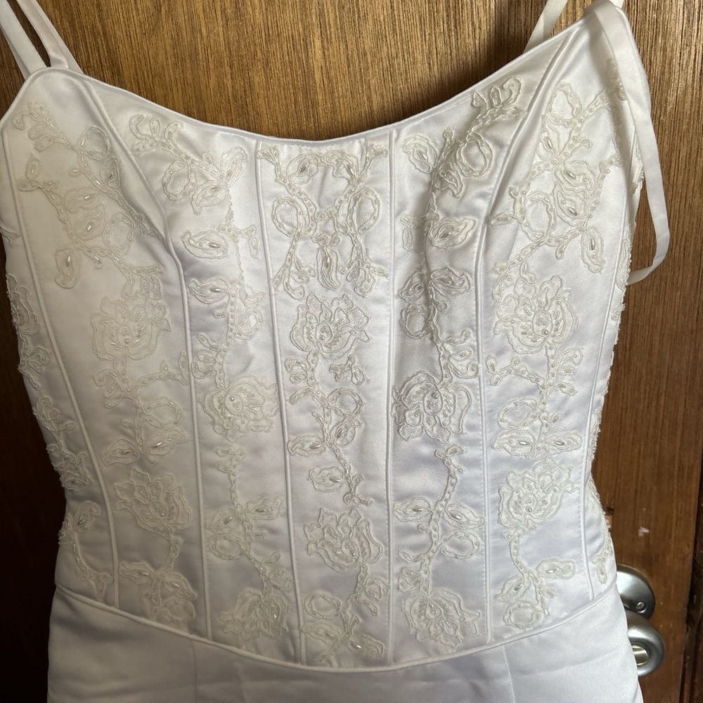 Elegant White Embroidered Dress